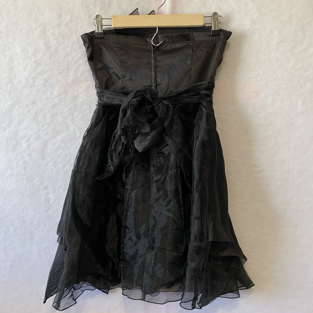 Ruby Rox Black Strapless Dress Size 5 - Picture 2 of 7